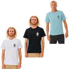 Rip Curl Herren Search Icon Kurzarm Rundhals T-Shirt Oberteil Tee