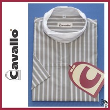 Turnierbluse Cavallo Diana in grey Stripes