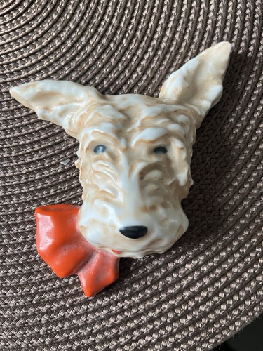 Vintage wandmaske hund - vintage,