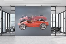 3D Retro Auto Q4482 Tapete