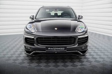 Cup Spoilerlippe Front Ansatz passend für Porsche Cayenne Mk2 FL schwarz Hochgla