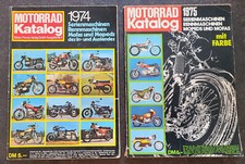 Motorradkatalog 1974 bis 1979 - 6 Ausgaben, Vintage