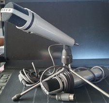 UHER Dynamisches Mikrofon m. Tischstativ, 2 Stück, aus Nachlass, s. Beschreibung