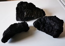 Schwarze Lava Aquarium steine