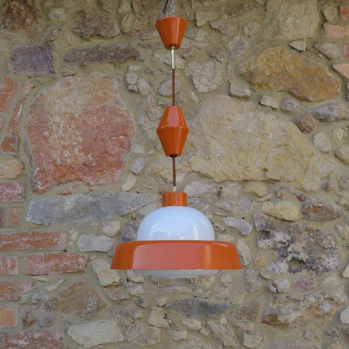 Vintage pendelleuchte orange - vintage,