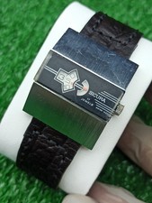 Rare Vintage SICURA Space Age Digital Jump Hour Digital MANUAL 17 Jewels...