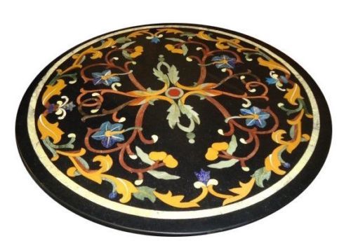 Schwarz rund marmor table - ",