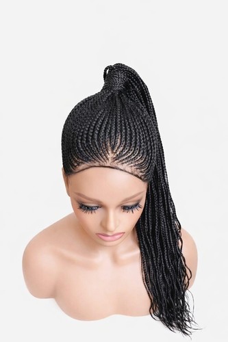 Geflochtene ponytail perücke - ponytail,