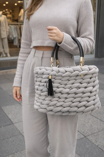 Handtasche grobstricktasche - handtasche, /