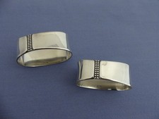 Robbe & Berking - Royal - 2 Serviettenringe - 90er Silberauflage