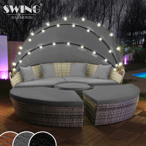 Led sonneninsel rattan - led,