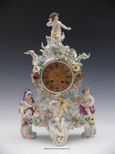 Große Meissen Kaminuhr