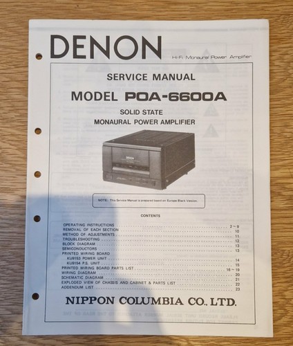 Denon poa 6600a original - poa-6600a,