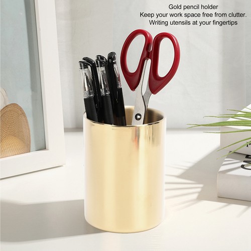 Goldener runder stiftehalter - goldener,