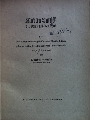 Martin luther der mann - martin, das