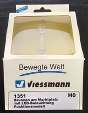 Viessmann Skala H0 1351 Fountain At Markt Place Mit LED Zug Modell Vintage