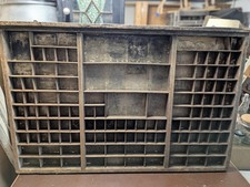 Antiker großer Setzkasten aus