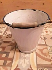  alter Emaille Eimer Email