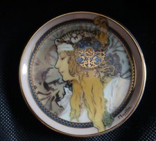 Goebel Teller - Artis Orbis - Mucha Trust Blonde 1897 - Untersetzter Wandteller