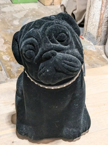 Plüschtier mops schwarz - plüschtier,