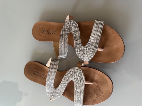 Schutz sandalen mit - mit, strass