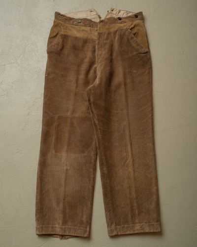 1930s repaired french - repaired, corduroy
