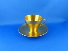 Vintage Porzellan Tasse / Mokkatasse Lorenz Hutschenreuther Jacobs, Golddekor