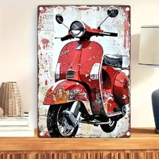 Blechschild Moped Vespa