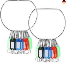 UTMACH 2er D-Schlüsselring Groß 150mm Schlüsselringe Metall Warenring Sc