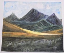 Aquarell Gemälde auf