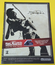 13. Warwick Dunlop Musical Accessoires / Jimi Hendrix Werbung Bilddokument