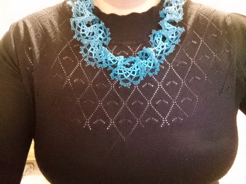 Choker halskette glasperlen - choker,