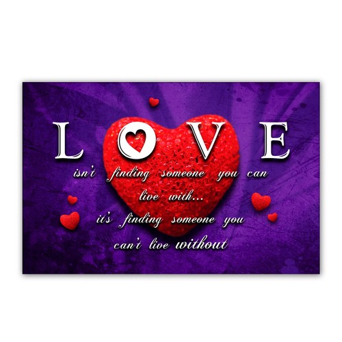 Liebe herz wandbild - herz,
