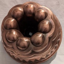 Kupfer Backform Groß Antik