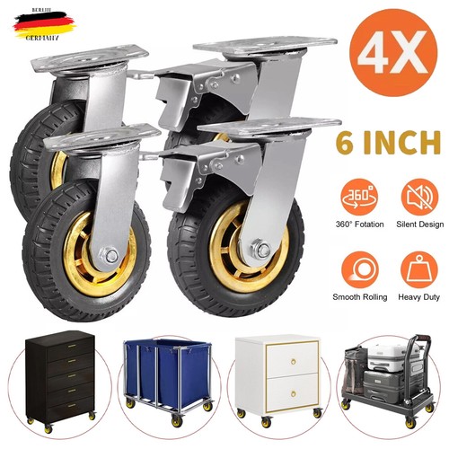 4er set 150mm schwerlastrollen - set,