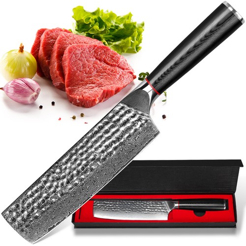 Damast hackmesser kochmesser - damast,