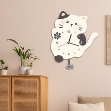 Katzen-Wanduhr, niedliche