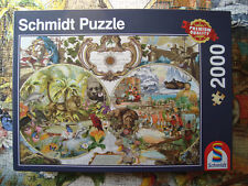 PUZZLE - (2000 Teile) EXOTISCHE WELTKARTE (Schmidt) Lorna Hankin