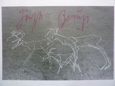 JOSEPH BEUYS - Druckgraphik 1982 "Fussbodenzeichnung I" !!