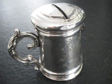 Spardose Silber Biedermeier