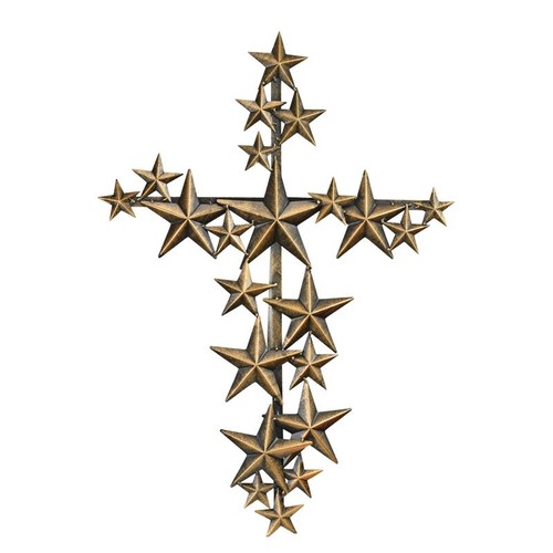 Wanddeko eisen kreuz sterne - wanddeko,