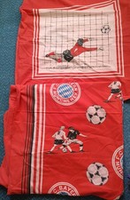 FC Bayern München Bettwäsche 130x190cm/ 80x80cm 80er Vintage - Baumwolle