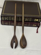 Vintage Französische Olivenholz Servierlöffel Vintage Geschirr Vintage Deko