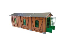 Eisenbahn Diorama Lokdepot Modellgebäude Spur G Lokschuppen Maßstab 1:22,5