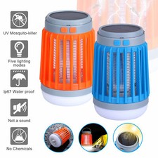 Solar Insektenvernichter Moskito Elektrisch Insektenfalle Mückenlampe Camping