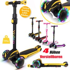 Kinder Roller LED Räder Kinderscooter Dreiradscooter Scooter Cityroller 50kg