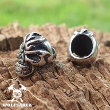 Edelstahl skull klein - x,