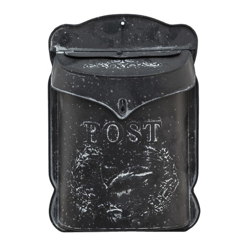 Briefkasten metall schwarz - metall,