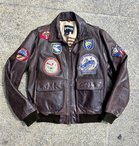 Lederjacke flieger schott top - flieger,