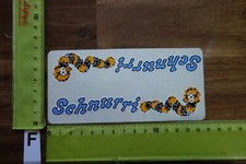 Alter Aufkleber Comic Spruch Wurm SCHNURRI